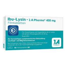IBU-LYSIN 1A Pharma 400 mg επικαλυμμένα με λεπτό υμένιο δισκία, 50 τεμ