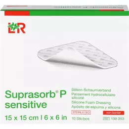 SUPRASORB P sensitive PU-Schaumv.non-bor.15x15cm, 10 τεμ