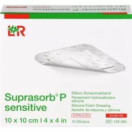 SUPRASORB P sensitive PU-Schaumv.bor.lite 10x10cm, 10 τμχ