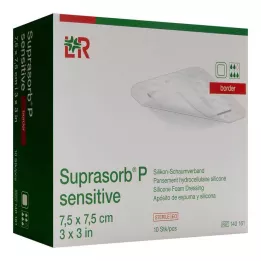 SUPRASORB P sensitive PU-Περίγραμμα αφρού 7,5x7,5cm, 10 τεμ