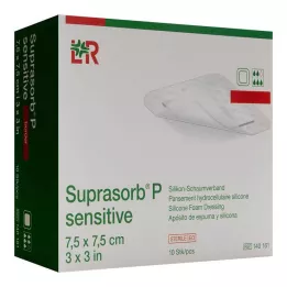 SUPRASORB P sensitive PU-Schaumv.bor.lite 7,5x7,5, 10 τεμ