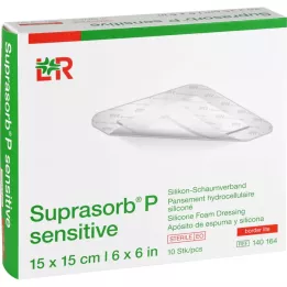 SUPRASORB P sensitive PU-Schaumv.bor.lite 15x15cm, 10 τμχ