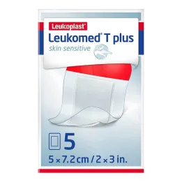 Leukomed® T plus ευαίσθητο δέρμα 5x7,2 cm, 5 τεμ