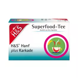 H&amp;S Σακούλες φίλτρου Hemp plus Karkade, 20Χ1,3 γρ