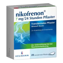 NIKOFRENON 7 mg/24 ώρες διαδερμικό έμπλαστρο, 28 τεμ