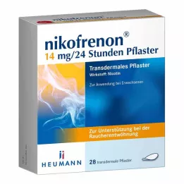 NIKOFRENON 14 mg/24 ώρες διαδερμικό έμπλαστρο, 28 τεμ
