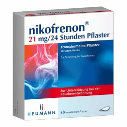 NIKOFRENON 21 mg/24 ώρες διαδερμικό έμπλαστρο, 28 τεμ