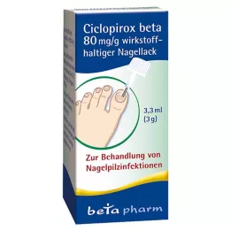 CICLOPIROX βήτα 80 mg/g ενεργού συστατικού βερνίκι νυχιών, 3,3 ml