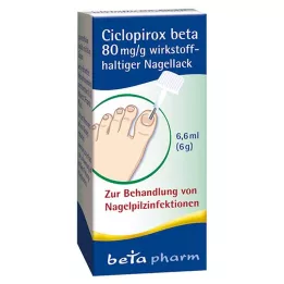 CICLOPIROX βήτα 80 mg/g ενεργού συστατικού βερνίκι νυχιών, 6,6 ml