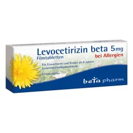 Λεβοσετιριζίνη βήτα 5 mg επικαλυμμένα με λεπτό υμένιο δισκία (6 τεμάχια)