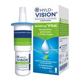 HYLO-VISION Οφθαλμικές σταγόνες SafeDrop Vital, 10 ml