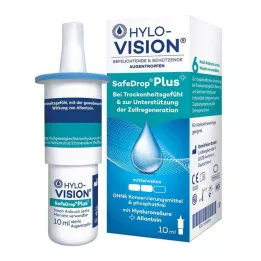 HYLO-VISION Οφθαλμικές σταγόνες SafeDrop Plus, 10 ml