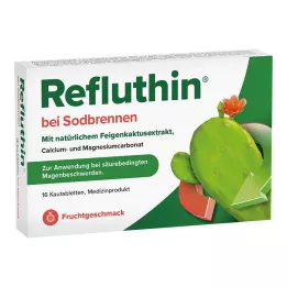 REFLUTHIN για καούρες μασώμενες ταμπλέτες φρούτων, 16 τεμ