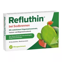 REFLUTHIN για την καούρα μασώμενα δισκία μέντα, 16 τεμ