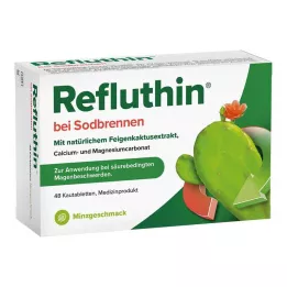 REFLUTHIN για καούρα μασώμενα δισκία μέντα, 48 τεμ