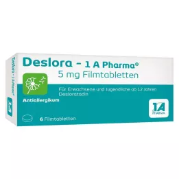 DESLORA-1A Pharma 5 mg επικαλυμμένα με λεπτό υμένιο δισκία, 6 τεμ