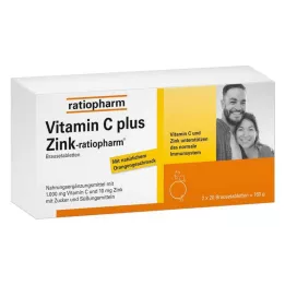 VITAMIN C PLUS αναβράζοντα δισκία Zink-ratiopharm, 40 τεμ