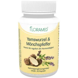 Yam Root &amp; Κάψουλες Monks Pepper Floramed (60 τμχ)