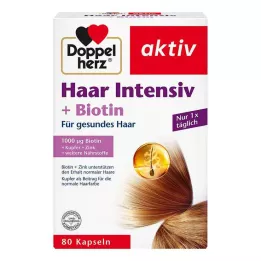 DOPPELHERZ Κάψουλες Hair Intensive+Biotin, 80 τεμ