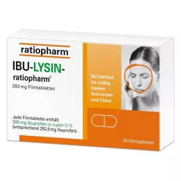 IBU-LYSIN-ratiopharm 293 mg επικαλυμμένα με λεπτό υμένιο δισκία, 20 τεμ