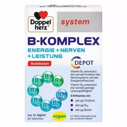 DOPPELHERZ Ταμπλέτες συστήματος B-complex, 60 τεμ