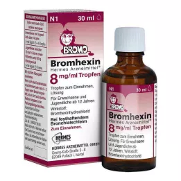 BROMHEXIN Hermes Arzneimittel 8 mg/ml σταγόνες, 30 ml