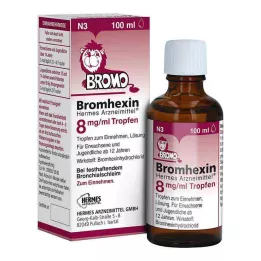 BROMHEXIN Hermes Arzneimittel 8 mg/ml σταγόνες, 100 ml