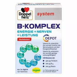 DOPPELHERZ Ταμπλέτες συστήματος B-complex, 120 τεμ