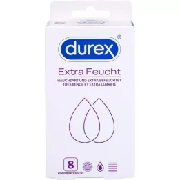 DUREX έξτρα υγρά προφυλακτικά, 8 τεμάχια