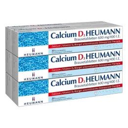 Αναβράζοντα δισκία Calcium D3 Heumann 600 mg/400 I.e.(120 τεμάχια)