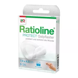 RATIOLINE προστατευτικό γύψο gel 4,5x7,4 cm, 5 τεμ
