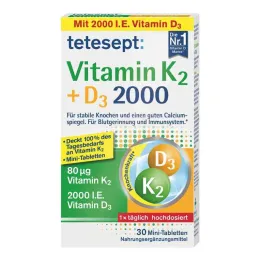 Tetesept Vitamin K2+D3 2000 δισκία (30 τεμάχια)