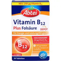 ABTEI Ταμπλέτες Depot Vitamin B12 Plus Folic Acid, 30 τεμ