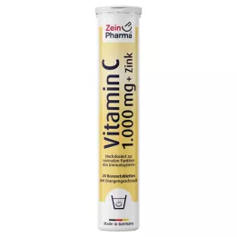 VITAMIN C 1000 mg+Zinc αναβράζοντα δισκία, 20 τεμ