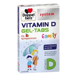 DOPPELHERZ Οικογενειακό σύστημα ταμπλέτας gel Vitamin D, 30 τεμ