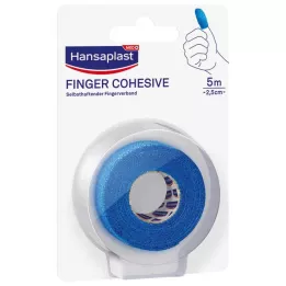 HANSAPLAST Επίδεσμος δακτύλων αυτοκόλλητος 2,5 cm x 5 m μπλε, 1 τεμάχιο