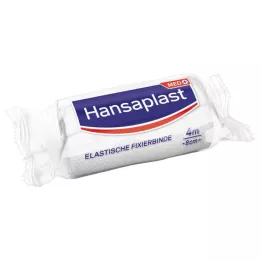 HANSAPLAST ελαστική ταινία στερέωσης κρεπ 8 cmx4 m, 1 τεμάχιο