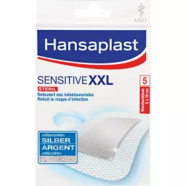 HANSAPLAST Ευαίσθητος επίδεσμος τραυμάτων αντιβακτηριδιακός.8x10 cm, 5 τεμ