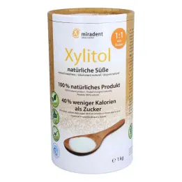 Σκόνη υποκατάστατου ζάχαρης Miradent Xylitol, 1000 γρ