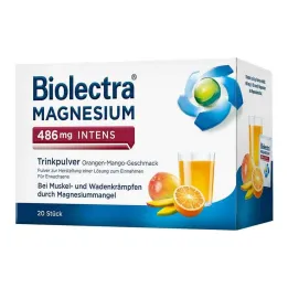 Biolectra Magnesium 486 mg σκόνη έντονης κατανάλωσης Ora-Man., 20 τεμ
