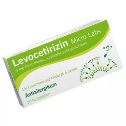 LEVOCETIRIZIN Micro Labs 5 mg επικαλυμμένα με λεπτό υμένιο δισκία, 20 τεμ