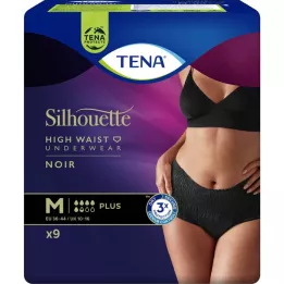 TENA SILHOUETTE plus M noir, 9 τεμ