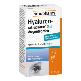 HYALURON-RATIOPHARM Οφθαλμικές σταγόνες gel, 2Χ10 ml