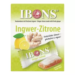 IBONS Καραμέλα μάσησης Ginger Lemon Box, 60 γρ
