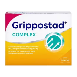 GRIPPOSTAD Complex ASS/Pseudoeph.500/30 mg Πορτοκάλι, 20 τεμ