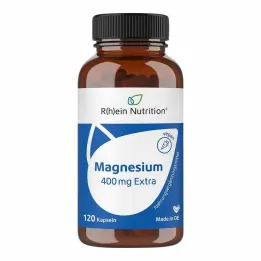 Κάψουλες μαγνησίου 400 mg επιπλέον, 120 τεμάχια