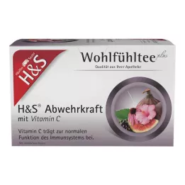 H&S Defense with Vitamin C Filter Bags, 20X1,8 g
