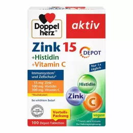 DOPPELHERZ Zinc+Histidine Depot Tablets ενεργά, 100 τεμ