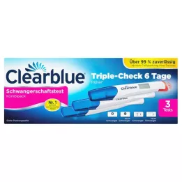 CLEARBLUE Τεστ εγκυμοσύνης TripleCheck ultra-early, 3 τεμ