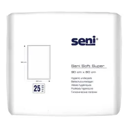 Υπόστρωμα προστασίας κρεβατιού Seni® Soft Super 90x60 cm, 25 τεμ